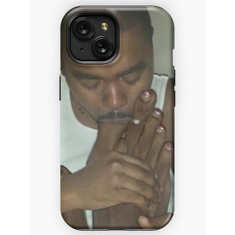 This phone case features a toe-sucking character with a big toe in its mouth, and is compatible with iPhone 17/16/15/14/13/12/11 Pro Max/Plus.
