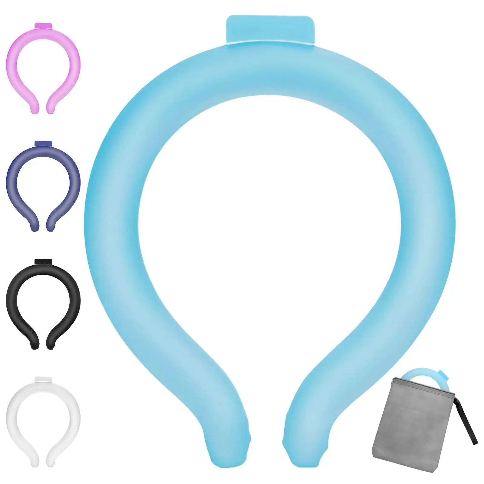 TOPCOTTI Neck Cooling Tube Wearable Cold  - With Cold-Insulated Bag, Freezes Below 64°F/18°C, Summer Hot Weather Relief Essential, For Outdoor Sport/Indoor Use, Gift Option activity reusable ice pack