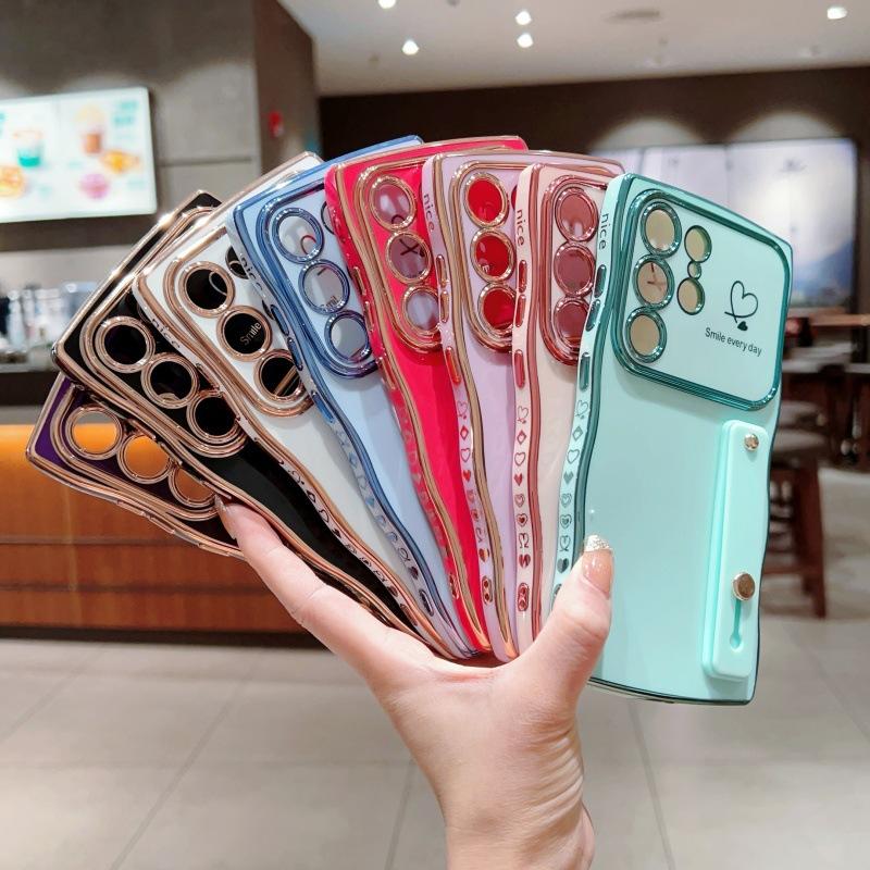 New Wave Heart Design  Phone Cover Girly Universal Camera Protector Shockproof Cases for S25/S24/S23/S22 HN8