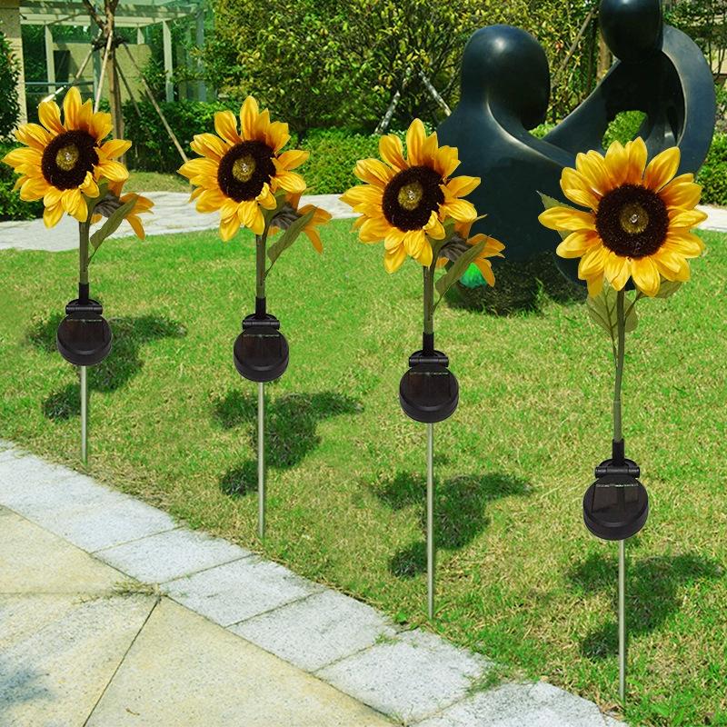 Solar Powered Sunflower Shaped Garden Light, 1 Count Outdoor Decorative Stake Light, Landscape Solar Lamp, Outdoor Lawn Lamp, Ground Stake Light Solar Powered Sunflower Shaped Garden Light, 1 Count Outdoor Decorative Stake Light, Landscape Solar Lamp, Outdoor Lawn Lamp, Ground Stake Light