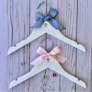 Cross white Hanger Girl Boy Christening Baptism 1st First Holy Communion outfit Dress baby shower hanging decoration favor Keepsake Gift present