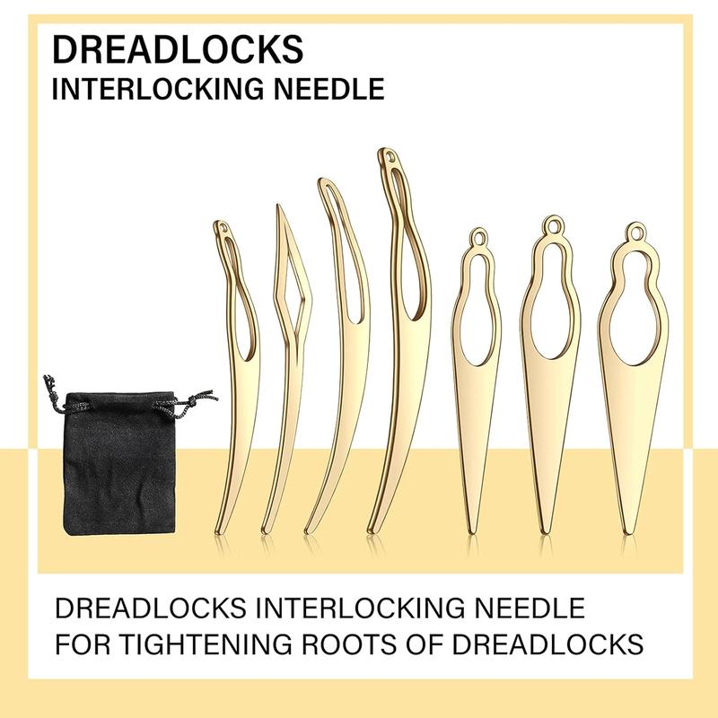 8 count Dreadlock Interlocking Tool for Locs Sisterlock Retighten Tool for Dreadlocks Interlocks Crochet Braiding Hair Tightening Extensions Accessory ()