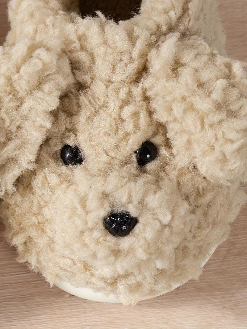 Girls' Winter New Cute Warm Plush Home Shoes, Cartoon Casual Fleece-Lined Boys' Kindergarten Medium-Large Size Indoor Slippers, Home Slippers, Indoor Slippers for, Cute Slippers, Cute Home Slippers