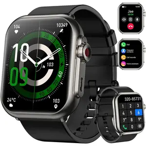 Smart Watch for Men - 1000 mAh Battery 1.85" HD Fitness Tracker with Heart Rate Sleep Monitor Fitness Watch with 120+ Sport Modes with IP68 Waterproof with Smartwatch for iOS Android