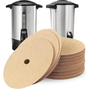 Percolator Coffee Filters - 20 Pcs Disposable Disc Coffee Paper Filter for Hamilton Beach 45 Cup Coffee Urn, Round Natural Paper Filters for Catering Home Party Office
