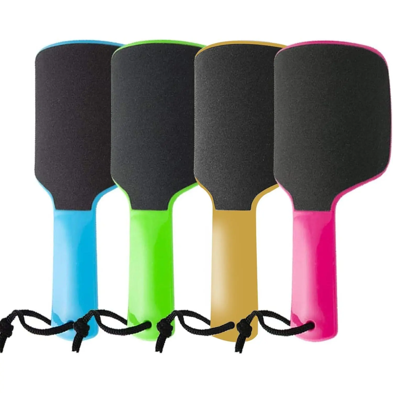 4 Pieces Curved Foot File Foot Callus Scrubber,Double-Sided Colossal Foot Heel Scrubber Shaver Rasp Foot File and Callus Remover for Grit Exfoliates Removes Dead Skin with 4 Colors