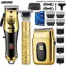 Professional Men's Hair Trimmer Shaver Set, Haircut Trimmer Kit, USB Rechargeable Portable Cordless Barber Clipper & Electric Razor, Portable Barber Equipment, Gift Set