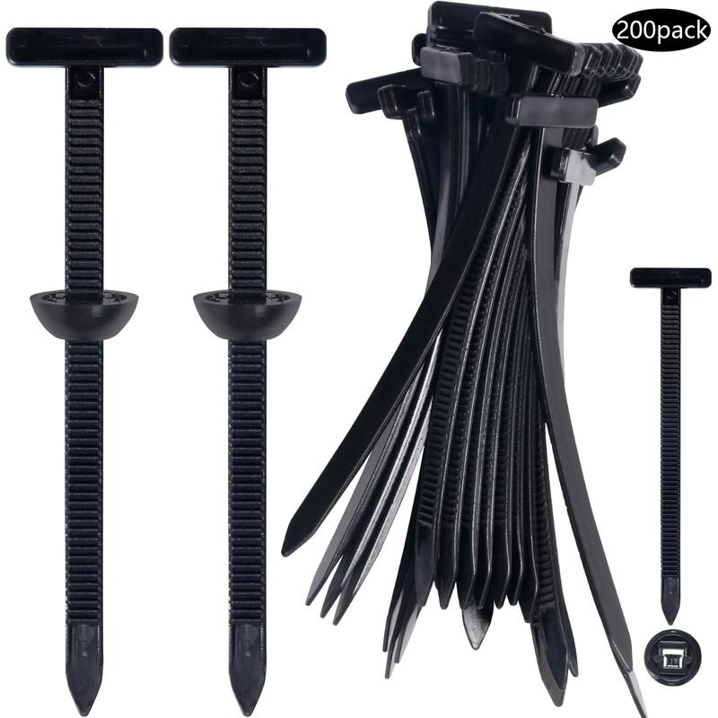 Nylon Zip Tie Wraps, Self-Locking Rivet Design, UV Resistant Cable Ties for Car Bumper & Mudguard Use, Pack of 50