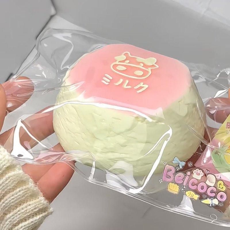 New Cute Simulation Bow Pudding Squeezing Toy With Soft Touch Office Stress Relief Tool Toy Ornament Party Birthday Gift