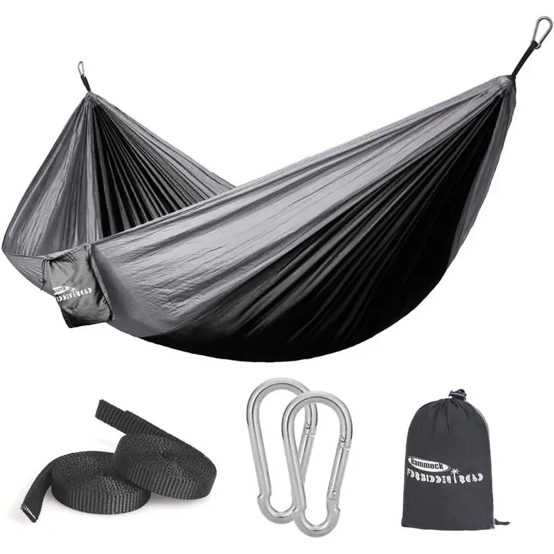 outdoor sports Forbidden Road Camping Hammock 400lbs Capacity Portable Hammock for Outside, Backyard, Travel, Backpacking, Beach