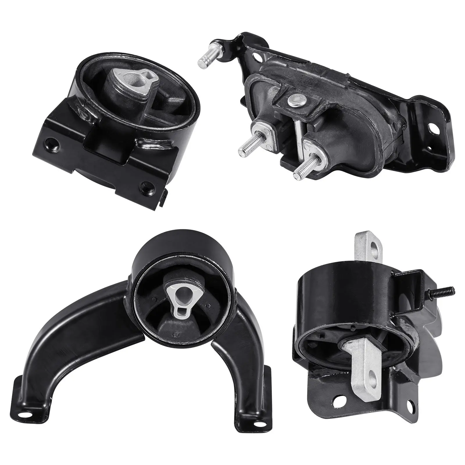 VEVOR Front Aluminum Engine Motor & Transmission Mount Kit, 4 Pcs 11.9 lbs Replacement Set, Compatible with 2008-2010 Chrysler Town & Country 3.3L, Replaces OE# A5654,A5480,A5465,A5493