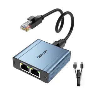 MT-VIKI 1-to-2 Ethernet Splitter, High-Speed 1000Mbps Adapter with 1.65ft CAT8 Cable