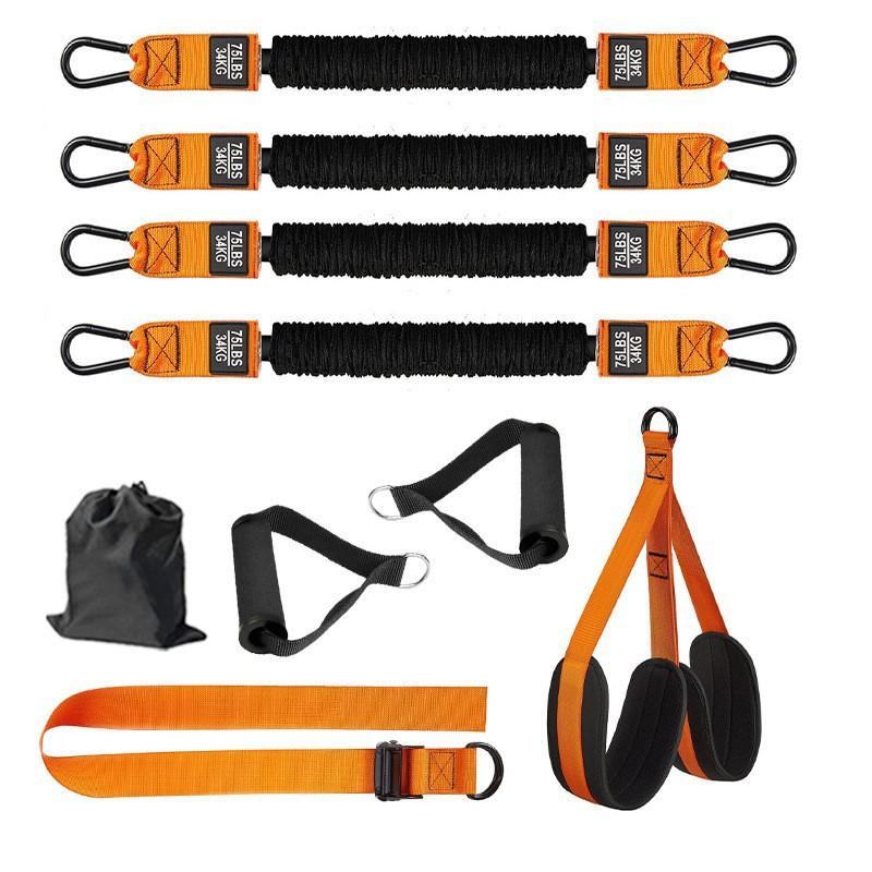 Pull-up assist belt with horizontal bar elastic rope indoor household trainer