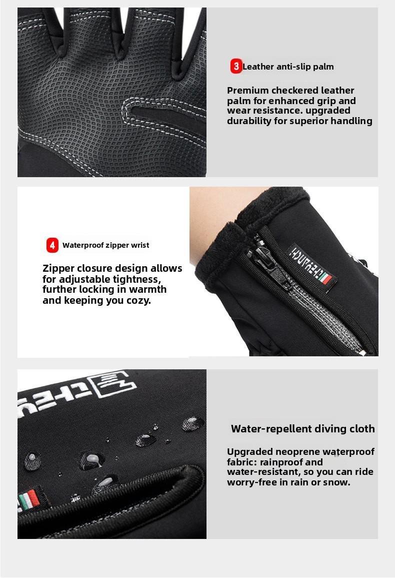 Outdoor Winter Gloves Touchscreen Windproof Full-Finger Fleece Lined for Men Women Sports Travel Daily Activities Unisex Outdoor Winter Gloves Touchscreen Windproof Full-Finger Fleece Lined for Men Women Sports Travel Daily Activities Unisex