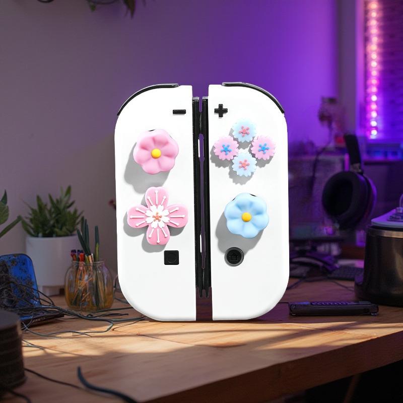 Creative Skull Pattern Game Controller Protective Case, Controller Design, 1 Set Game Controller Protector, Console Accessories for Nintendo Switch