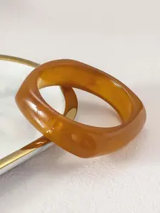 Women Boho Vintage Elegant Acrylic Resin Metal Bangles Bracelets Set, Asymmetric Design, Perfect for Dating & Gifts, All Seasons Wear