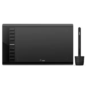 Drawing Tablet, UGEE M708 10 x 6 inch Large Drawing Tablet with 8 Hot Keys, Passive Stylus of 16384 Levels Pressure, Digital Graphics Art Tablet for PC Paint, Design, Art Creation Sketch