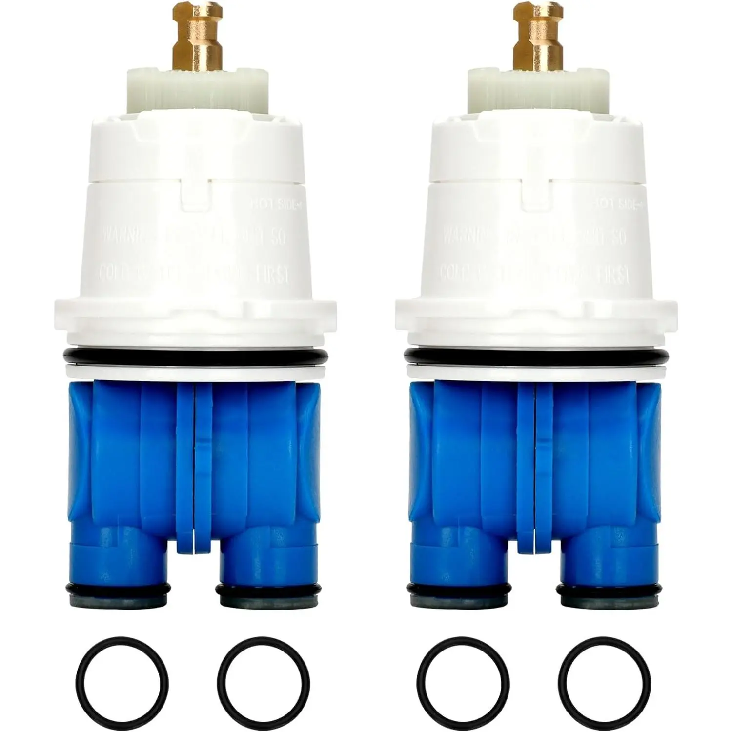 Shower Cartridge Assembly, Shower Valve Cartridge Replacement for 1300/1400 Series Tub and Shower, Pressure Balance Cartridge Compatible with Single-Handle Monitor Shower (1993~2007), 2PCS