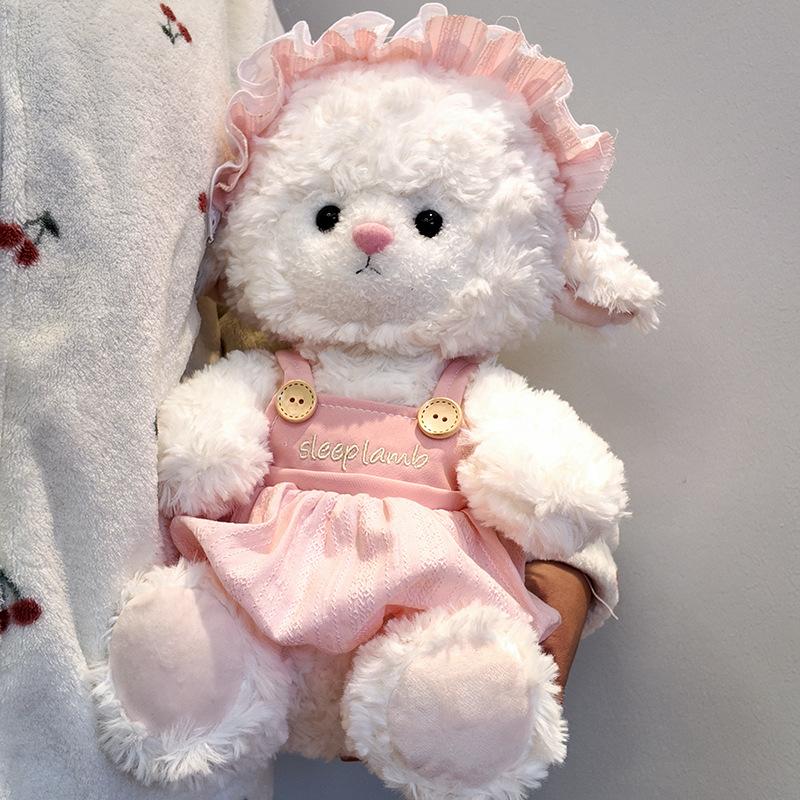 Cute little sheep plush toy, adorable little sheep doll, a lovely Valentine's Day gift
