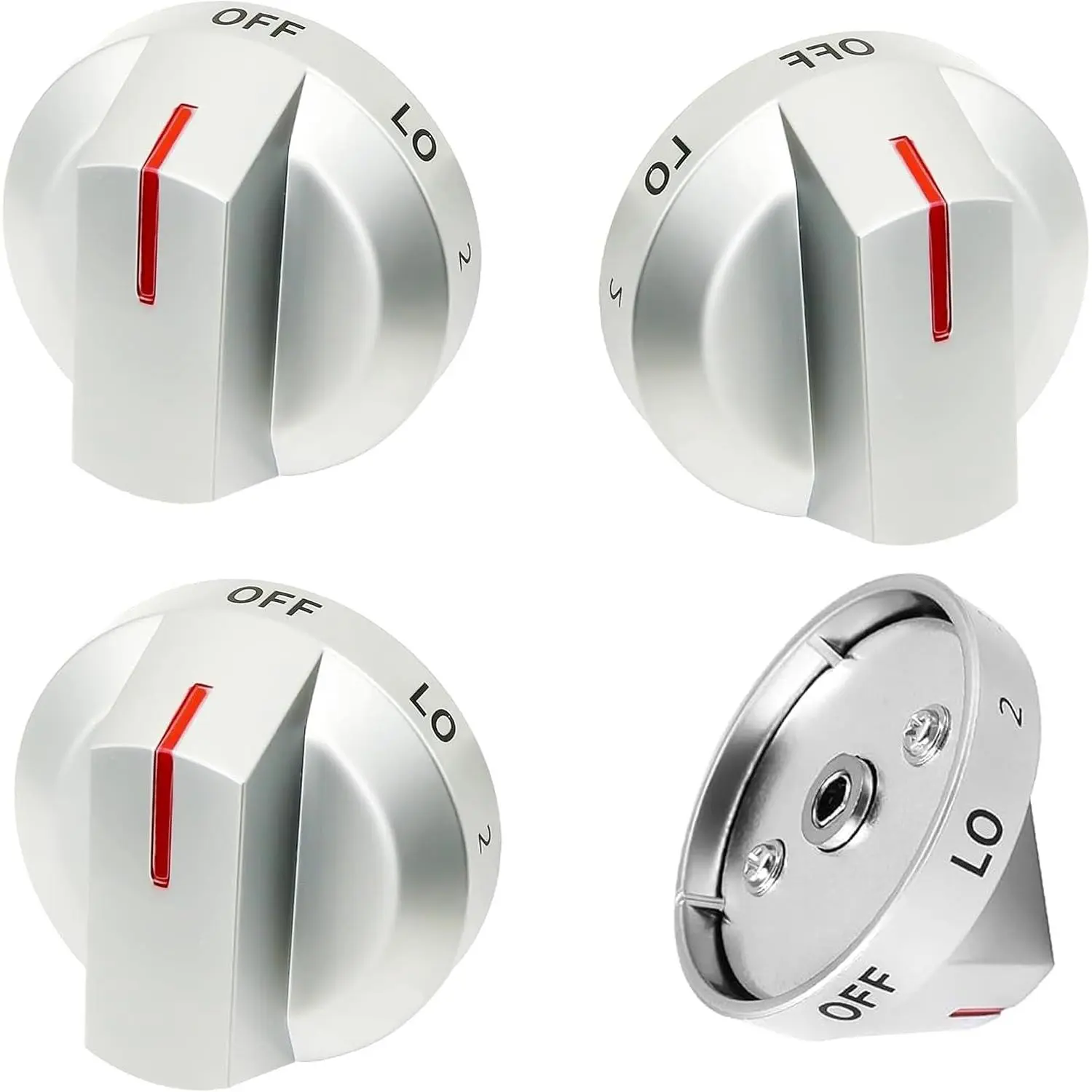 DG64-00975A Stove Knobs Fit for  NE/NX9000T NE63A8711QN/ Replace DG64-00975A 001 DG64-00975A 002 Fit for  Electric Stove/Oven Knobs,4 PCS