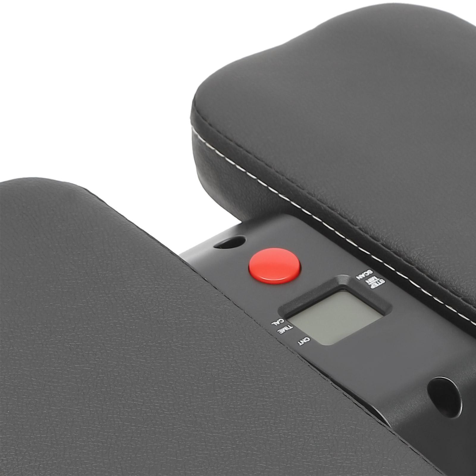 Abdominal Workout Equipment Adjustable Abdominal Machine with LED Display Monitor Foldable Fitness Gear, Abdominal Whole Body Workout Machine for Home, Companies, Gyms (Black) Pedal Exerciser