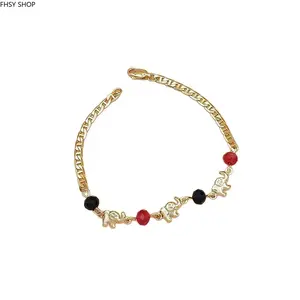 Women's Unisex Funky Elephant Charm Beaded Bracelet - Adjustable Bohemian Wrap Bangle, Handcrafted Ethnic Jewelry Gift for Birthday, Holiday Lovers