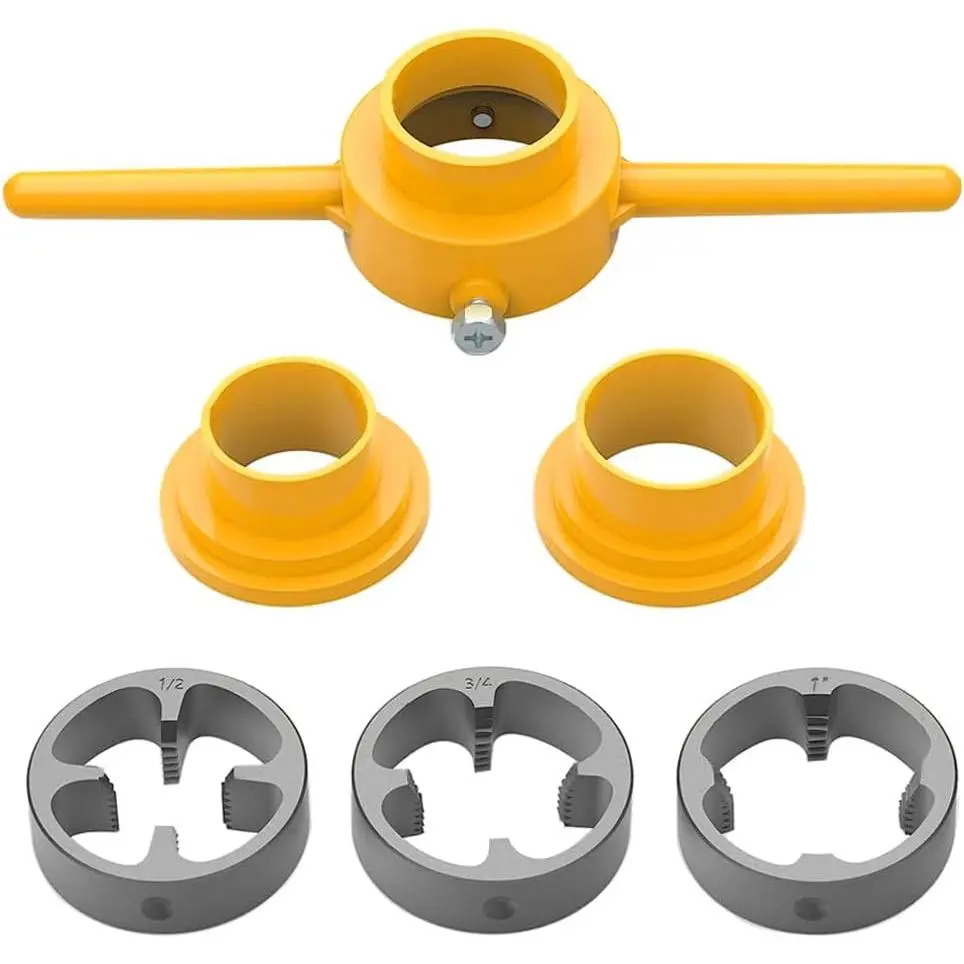 6 count PVC Thread Maker Tool Pipe Threader Plumbing Tool Kit