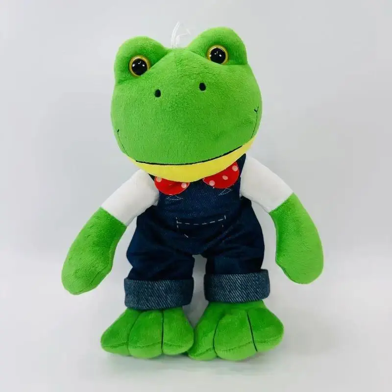 In Stock Cute Magic Expression Plush Doll 25cm Soft Plush Frog Toy Cartoon Girl Stuffed Animal Doll  Gift Long Leg Frog