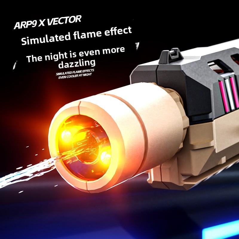 HydroForce-2026 New Arrival Flash P9 Electric Water Blaster, Manual Automatic Integrated Mechanical Linkage High Speed Pulse Water Toy for Children Outdoor Play squirt watergun