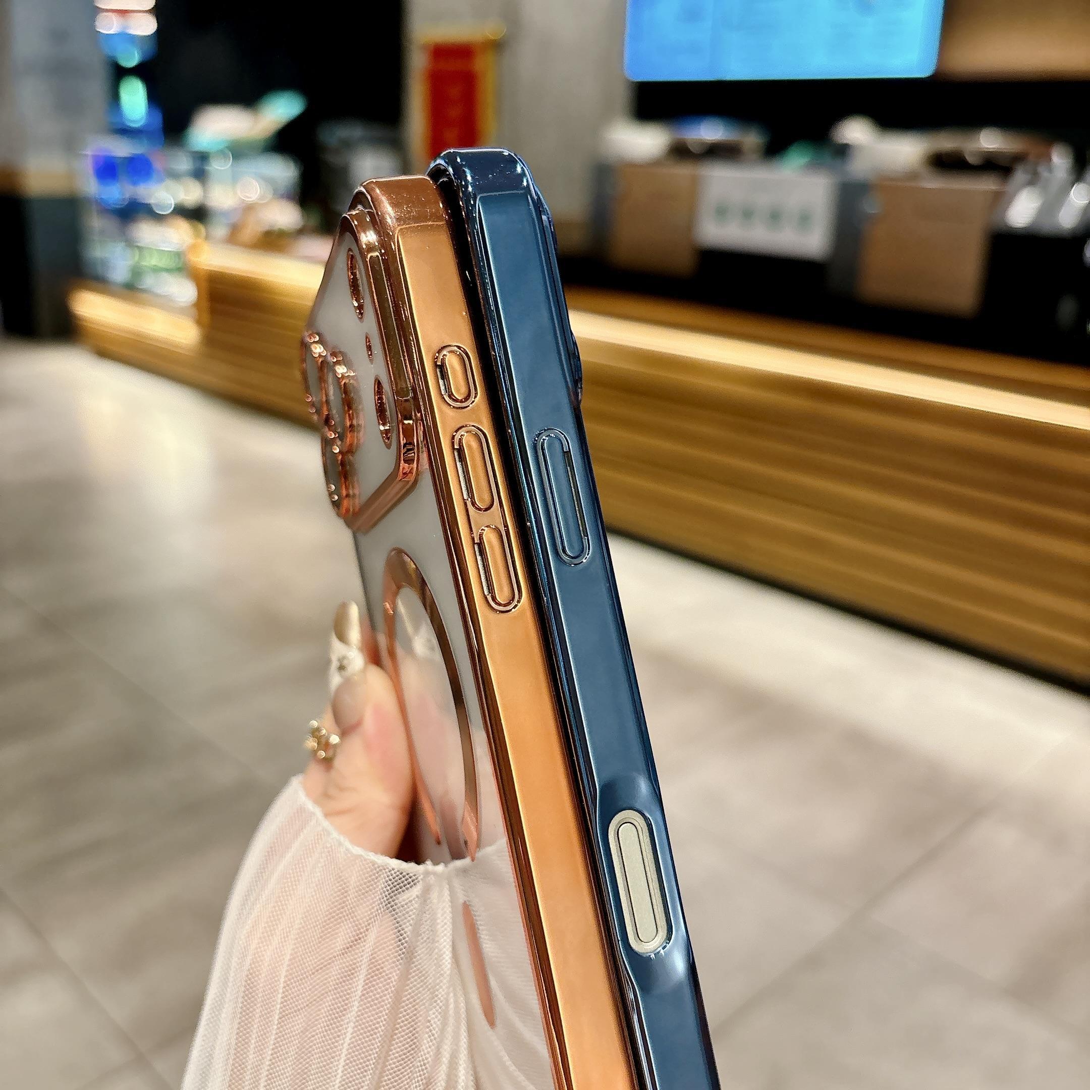 Magnetic Clear Case For iPhone 17 Pro Max, 17 Pro,17 with MagSafe Built-in Camera Lens Protector Soft Slim Shockproof Phone Case Cover