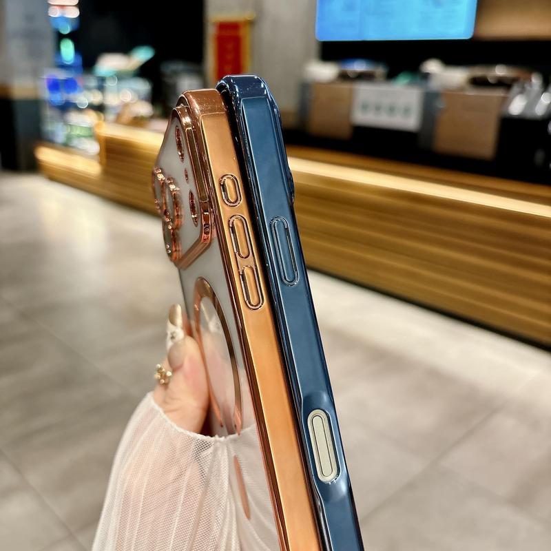 Magnetic Clear Case For iPhone 17 Pro Max, 17 Pro,17 with MagSafe Built-in Camera Lens Protector Soft Slim Shockproof Phone Case Cover