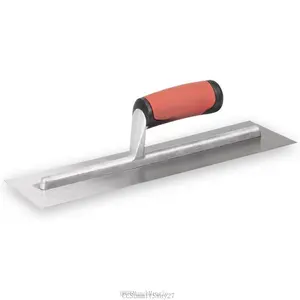 QLT Concrete Finishing Trowel, 14 x 4 Inch Carbon Steel , Soft Grip Handle,CCSummitSway27DD16MunchMingle