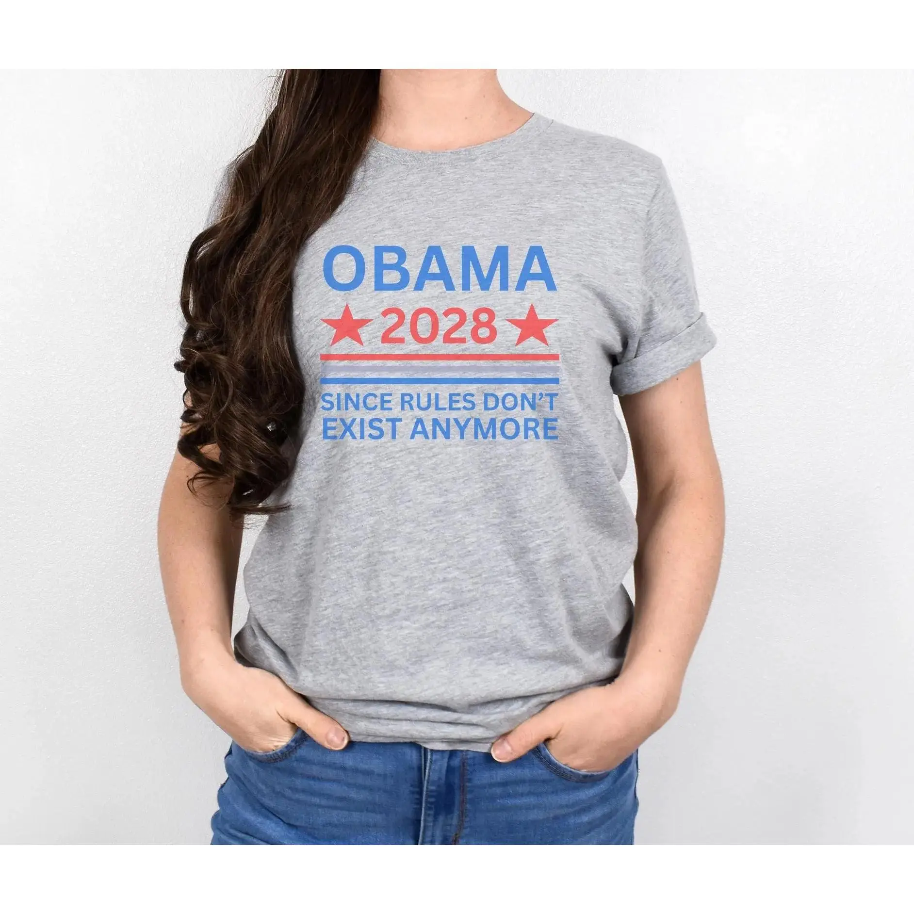 2028 President Election Shirt, Since Rules Don't Exist Anymore T-shirt, Democrats Tee, Unisex Graphic Cotton Tee