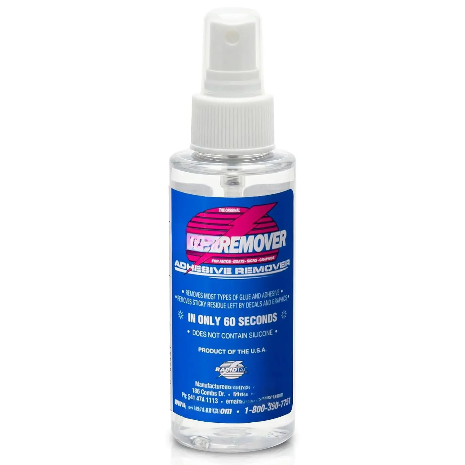 Remover Adhesive Remover 4oz Sprayer | Removes  Adhesives in 30-60 Seconds | Safe Water-Soluble Formula | Cold Weather  | for Vinyl Wraps, Graphics, , and Stripes