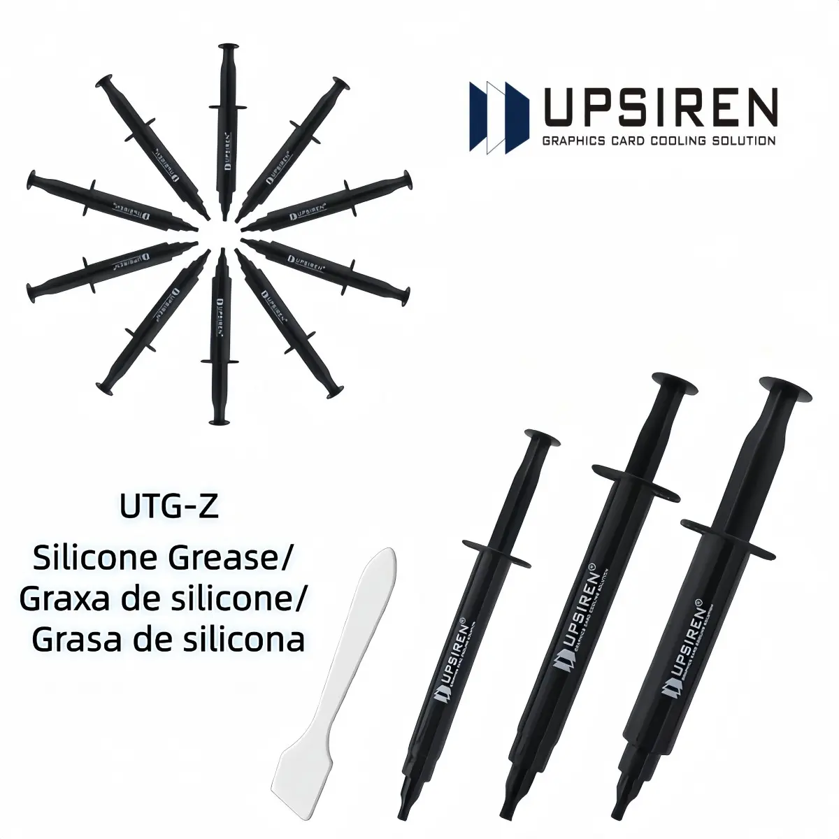 Upsiren Utg-Z Thermal Paste, 12.5w/mk, 2g-8g, Ideal for Cpu and Gpu Cooling, M.2 SSD, PC, Gamers, High Performance Heat Conduction, Gaming Items