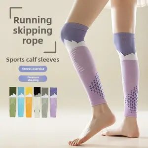 Compression Sports Socks for Kids Teens, Professional Running Fitness Socks with Knee Support, Yoga Slim Leg Socks, Bouncing Rope Socks
