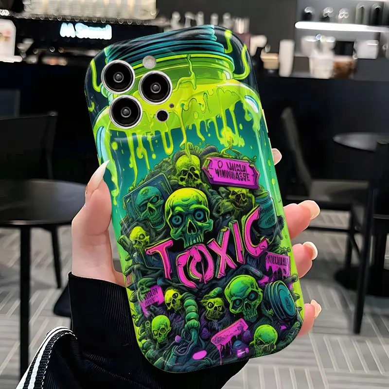 Venom Skeleton Graffiti 3D Pattern Phone Case, compatible with iPhone 17/16/15/14/13/12/11/X/XS/XS Max, trendy and personalized gift, a must-have for friends or fashionistas, holiday gift for friends, family, and yourself