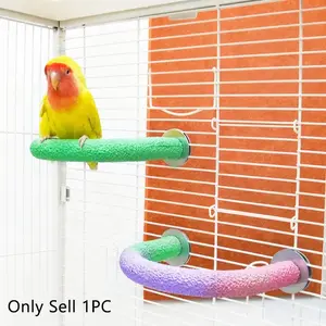 Parrot Stand Pole U-Shaped Climbing & Biting Frame, Sandblasted Resin Stand Bar, Tiger Skin Xuanfeng Bird Perch Platform