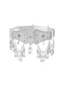 New exaggerated large waist chain, fashionable tassel flag belt, performance clothing accessories, waist ornaments, ethnic style