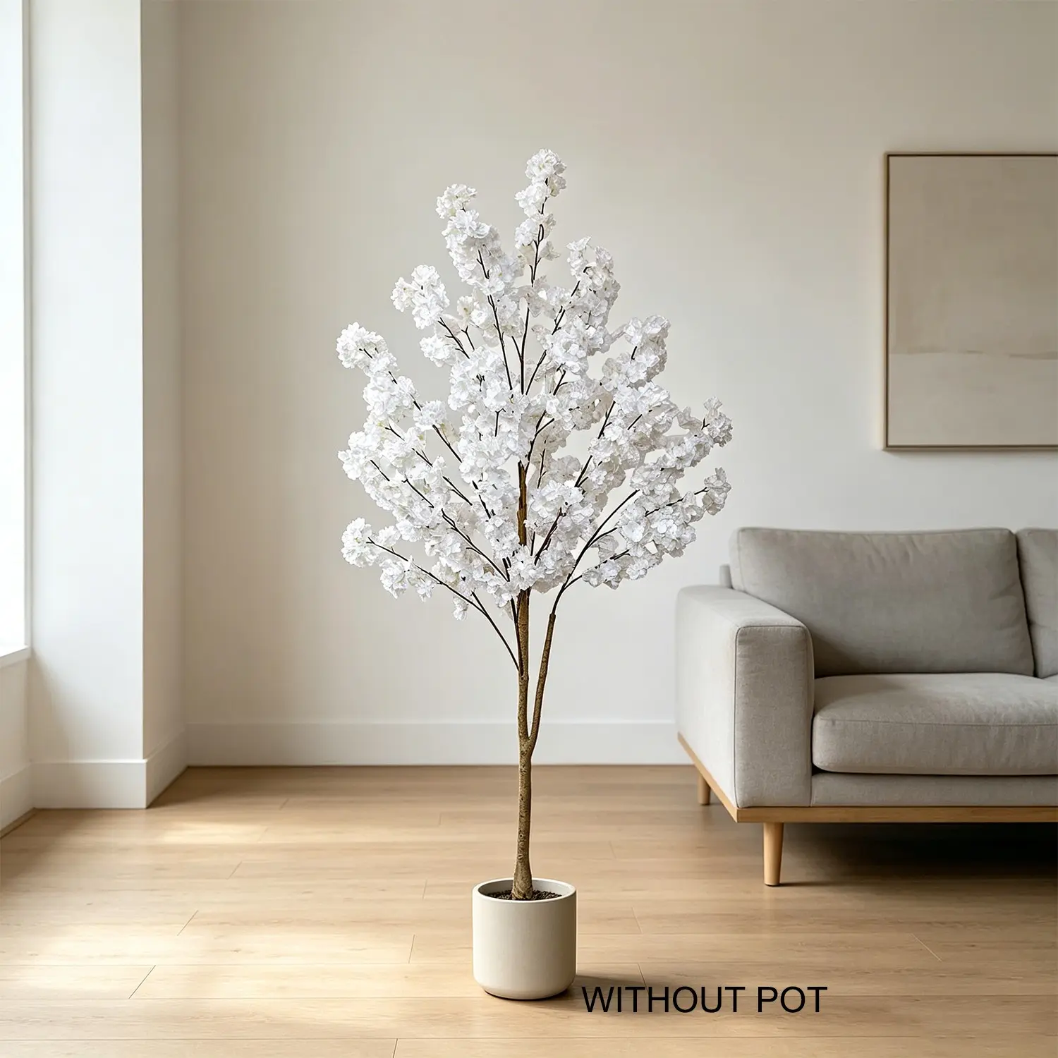 120-180cm Artificial Cherry Blossom Tree, Realistic Leaves, Indoor Outdoor Decor, Garden Plant Stand, Valentine Christmas Thanksgiving