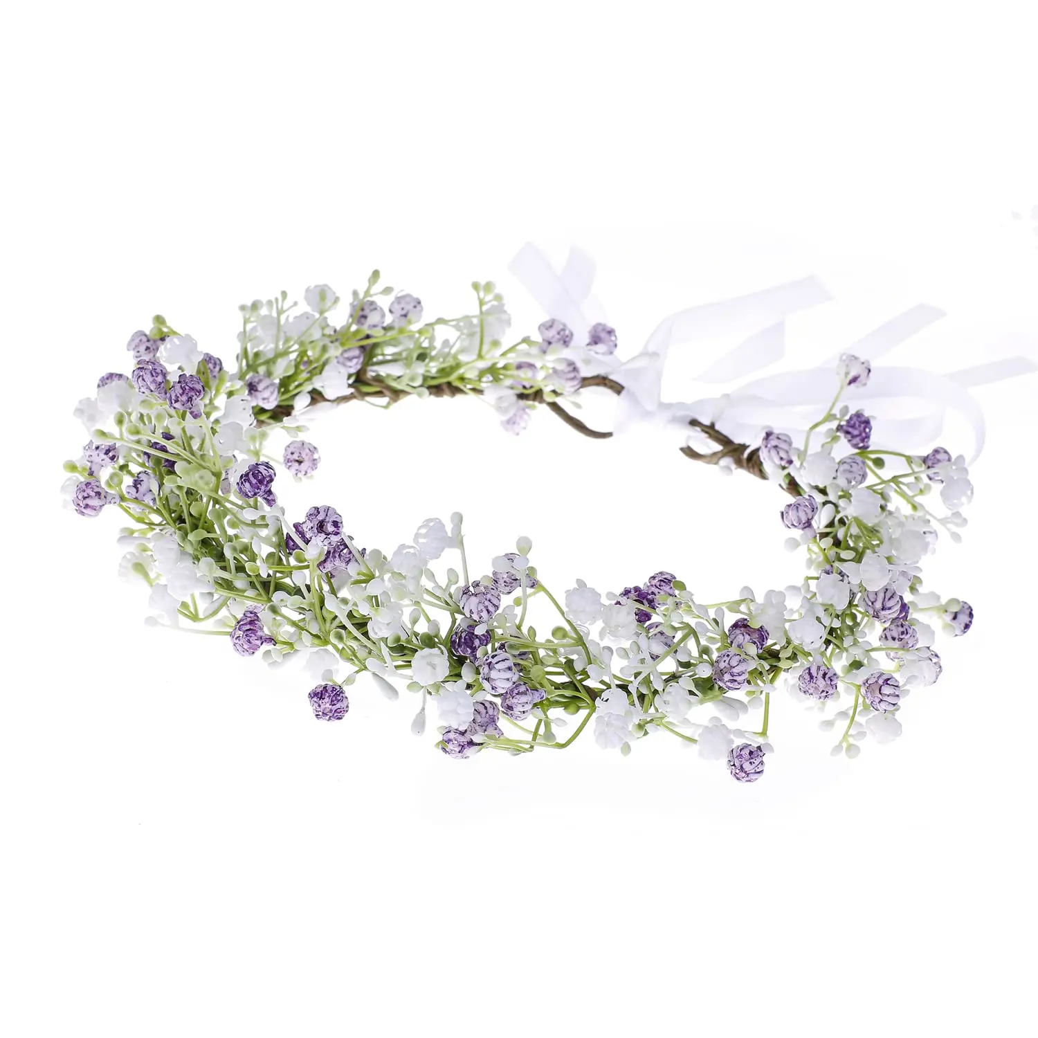 Artificial  Breath Green Headpiece Bridal Flower Crown Eucalyptus Halo Wedding Leaf Floral Crown Headband Photo Prop