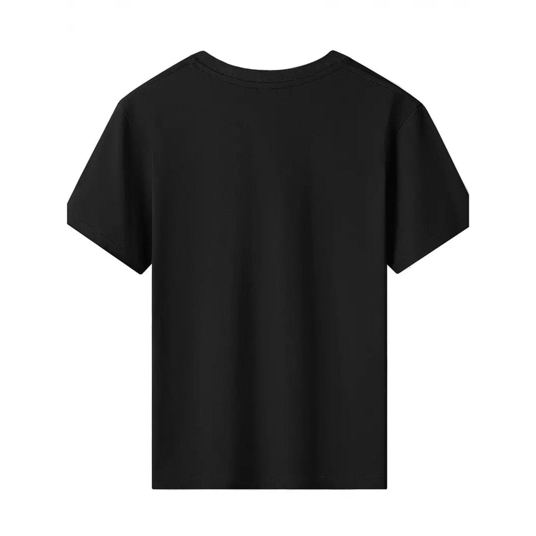 men's stylish pure cotton round-neck casual printed T-shirt, suitable for both men and women, perfect for fashionable and relaxed summer outfits.