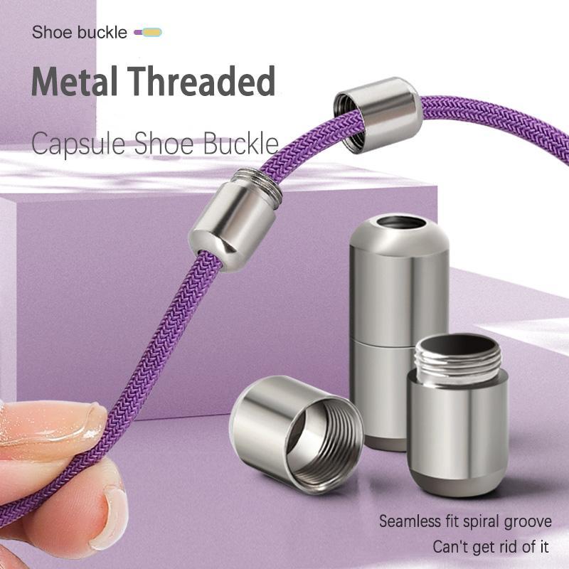 No Tie Shoelace, 2 Pairs Elastic Ladder Laces with Shoe Buckle, Casual Shoes Accessories for Men & Women, Sports Shoe Accessories for Daily Use