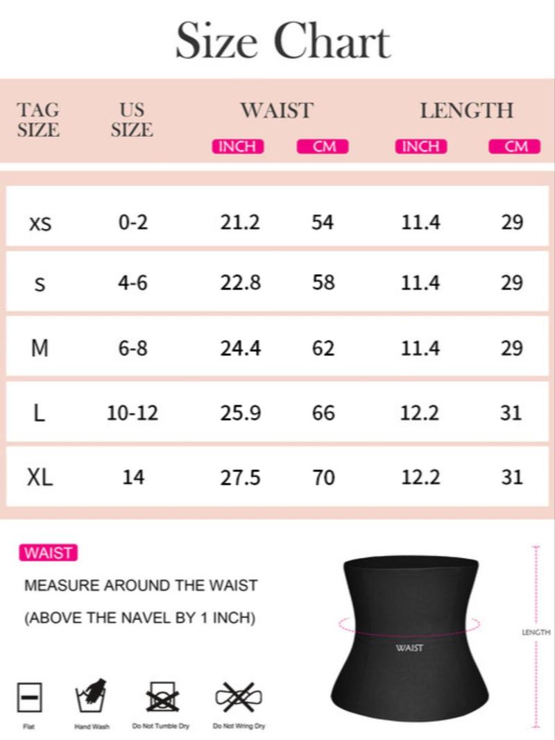 Women's High Stretch  Waist Trainer, Tummy Control Shaper, High Stretch Waist Cincher, Women's Black Shapewear for Daily Wear, Body Sculpting Belt