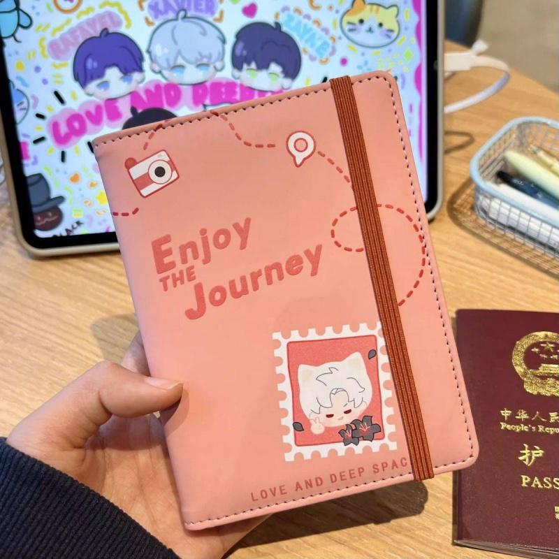 Love And Deepspace Rafayel Zayne Card Protective Book Cute Passport Cover Certificate Storage Bag Cosplay Girl Fans Gift