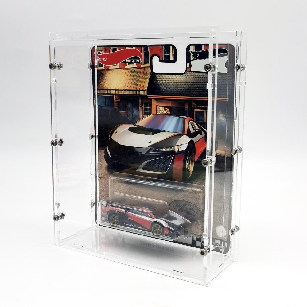 Bob 1/64 Model Car Display Case (without cars in pictures) For Hotwheels Acrylic Transparent High Grade Screw Fixed Display Box