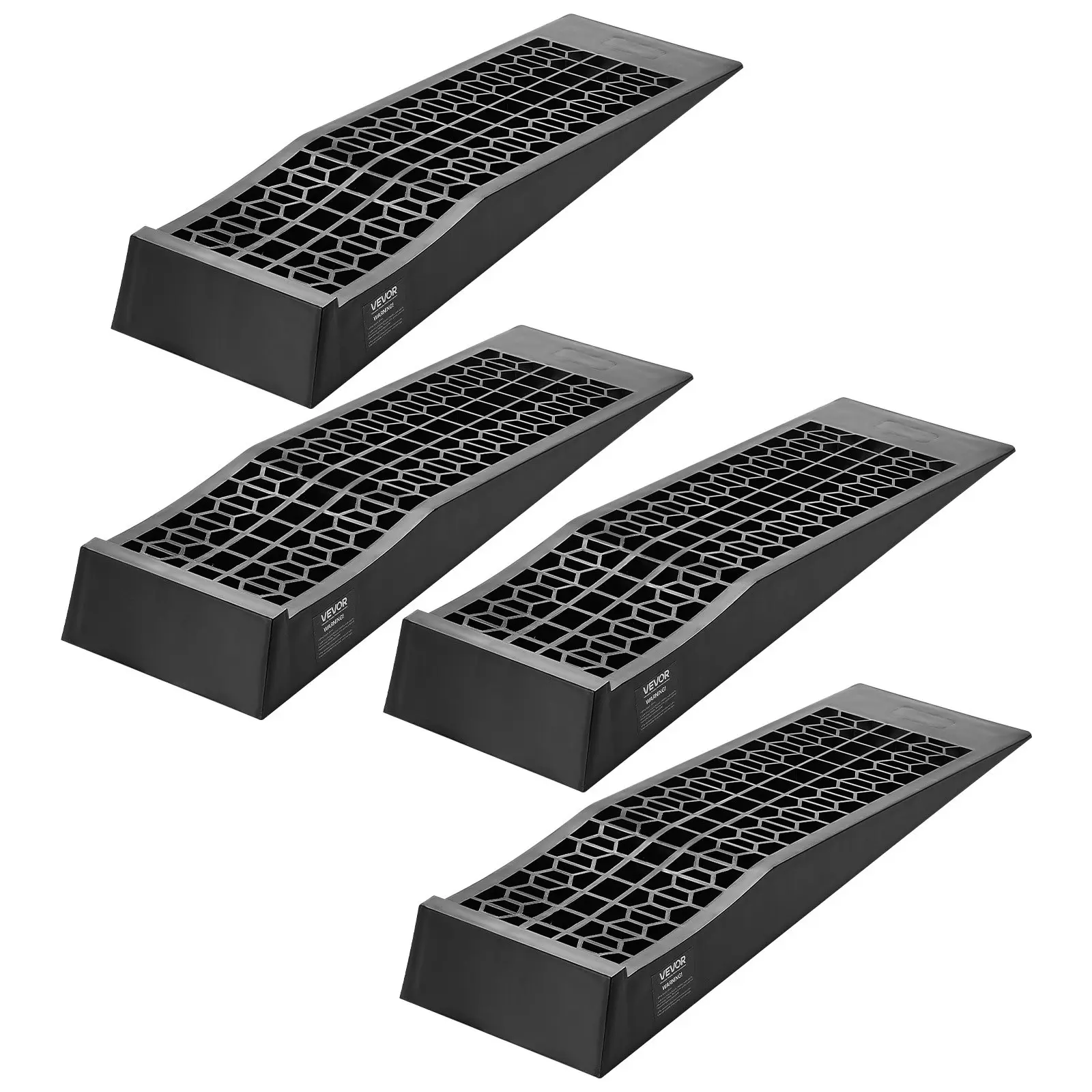 VEVOR Car Ramps, 4 PCS 20000 lbs GVW Capacity, 2.56 in Lift Height, Portable Low Profile Car Service Ramps for Home Garage Maintenance Oil Changes, Heavy Duty for Low Chassis Vehicle Support Jack