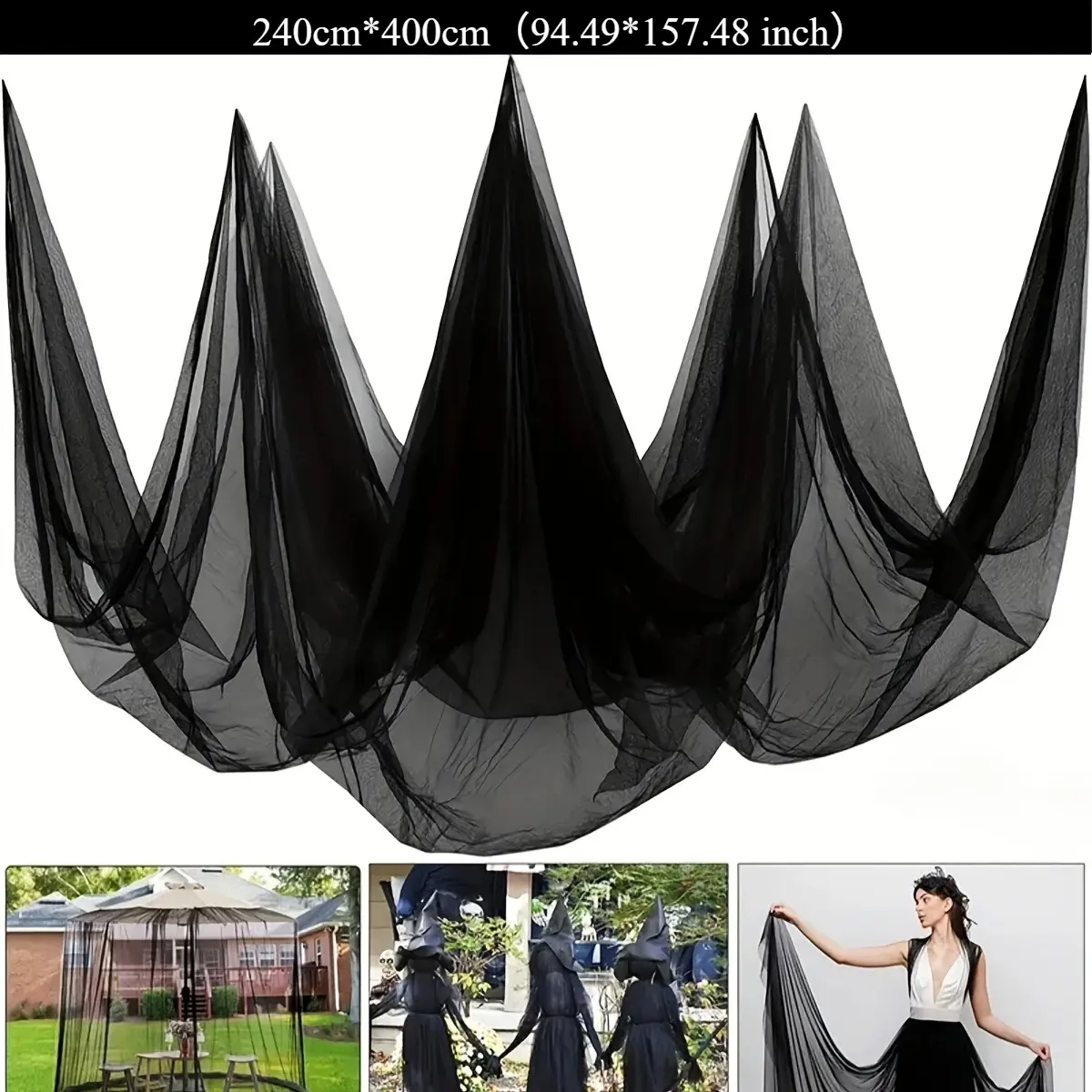 High-Density Durable Garden Mosquito Netting Cover - Heavy-Duty Sunshade, Tree Protection for Patio Gazebo, Camping Shelters, Windbreaks