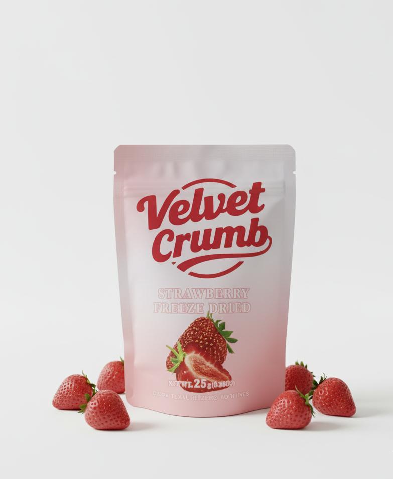 Freeze Dried Strawberries, 25g x 6 Packs, Crispy Natural Fruit Snacks, No Added Sugar, Gluten-Free, Non-GMO, Perfect for Travel & On-the-Go Dry