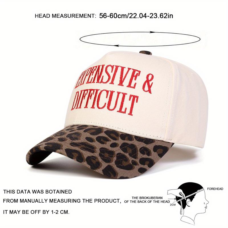 Unisex Letter Embroidered Patchwork Baseball Cap Five-sided Hat Outdoor Adjustable Sunscreen Leisure Hat Spring Autumn Travel Tourism Beach Vacation